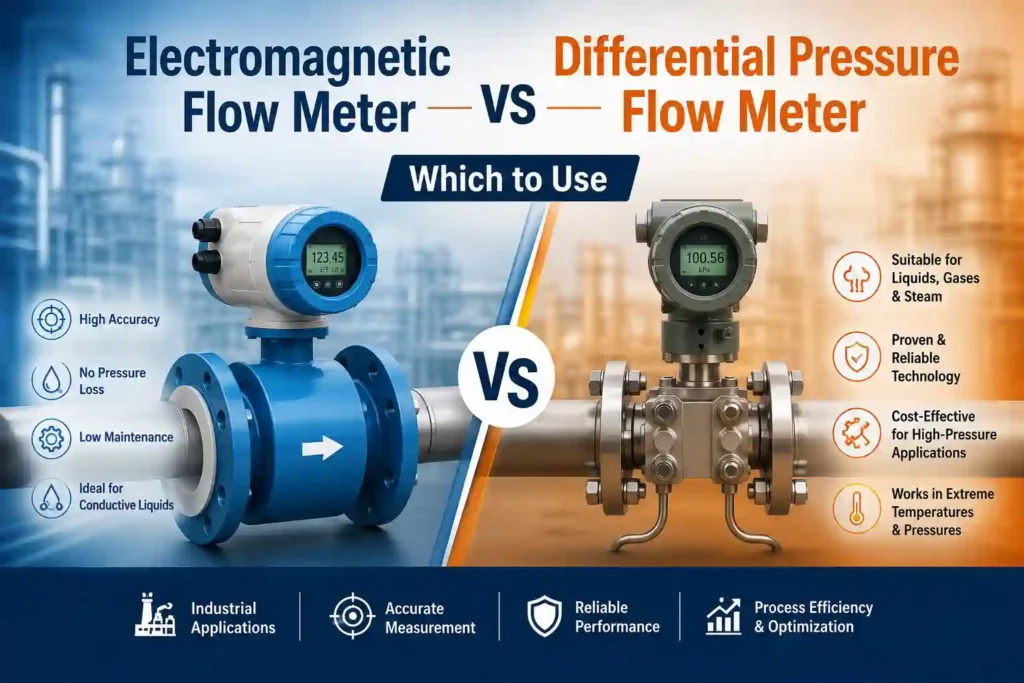 Electromagnetic Flow Meter vs Differential Pressure Flow Meter: Which to Use